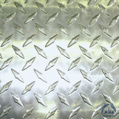 Рифлёный алюминиевый лист "Чечевица" 1,5х1500х3000 мм АМГ2НР купить в Твери