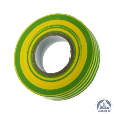 Лента изоляционная ПВХ (Полимерпак) 20 мм желто-зеленая купить в Твери