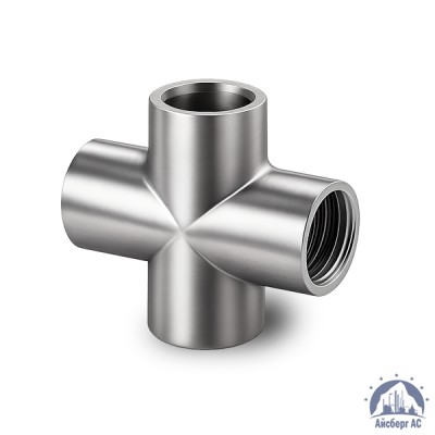 Крестовина нержавеющая DN 15 1/2" 21,3 мм AISI 304 ВР-ВР-ВР-ВР купить в Твери